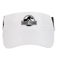 Dino Four Birthday Saurus Adult Drive Performance Visor