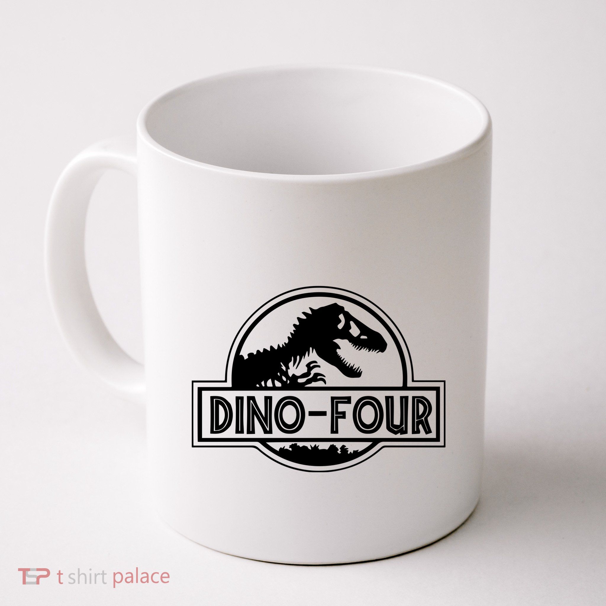 Dino Four Birthday Saurus Mug
