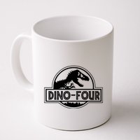 Dino Four Birthday Saurus Mug