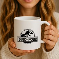 Dino Four Birthday Saurus Mug