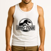 Dino Four Birthday Saurus Tank Top