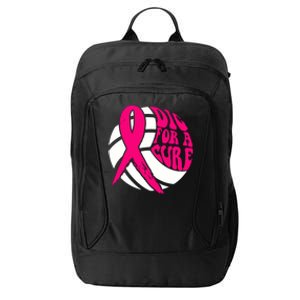 Dig For Cure Ribbon Volleyball Breast Cancer Awareness City Backpack