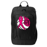 Dig For Cure Ribbon Volleyball Breast Cancer Awareness City Backpack