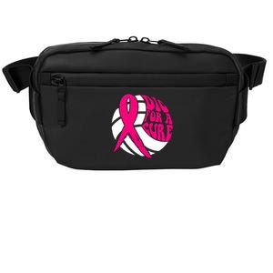 Dig For Cure Ribbon Volleyball Breast Cancer Awareness Crossbody Pack