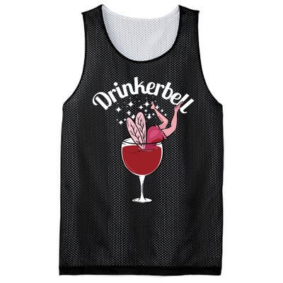 Drinkerbell Fairy Cute Wine Drinking With Funny Saying Mesh Reversible Basketball Jersey Tank