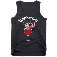 Drinkerbell Fairy Cute Wine Drinking With Funny Saying Tank Top