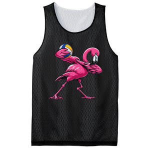 Dabbing Flamingo Costume Volleyball Player Fan Lover Team Mesh Reversible Basketball Jersey Tank