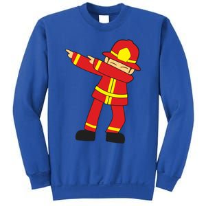 Dabbing Firefighter Cute Dancing Firefighter Gift Funny Gift Sweatshirt