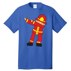 Dabbing Firefighter Cute Dancing Firefighter Gift Funny Gift Tall T-Shirt