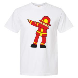 Dabbing Firefighter Cute Dancing Firefighter Gift Funny Gift Garment-Dyed Heavyweight T-Shirt