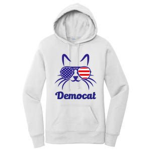 Democat Funny Cat Ladies For Kamala Women's Pullover Hoodie