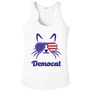 Democat Funny Cat Ladies For Kamala Ladies PosiCharge Competitor Racerback Tank