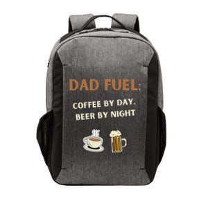 Dad Fuel Coffee by Day Beer by Night Gift Fathers Day Vector Backpack