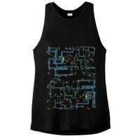 Dan Flashes Complicated Pattern Ladies PosiCharge Tri-Blend Wicking Tank