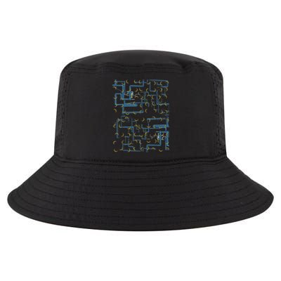 Dan Flashes Complicated Pattern Cool Comfort Performance Bucket Hat