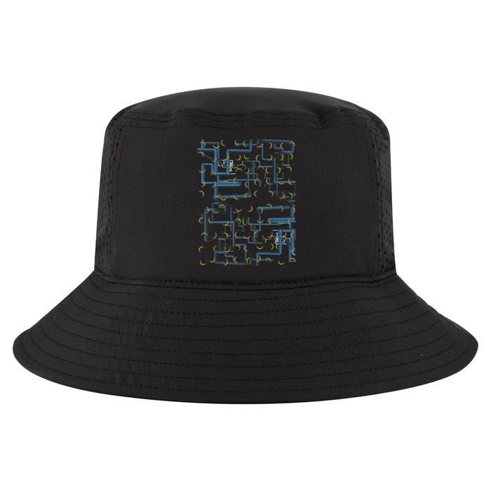 Dan Flashes Complicated Pattern Cool Comfort Performance Bucket Hat