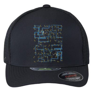 Dan Flashes Complicated Pattern Flexfit Unipanel Trucker Cap