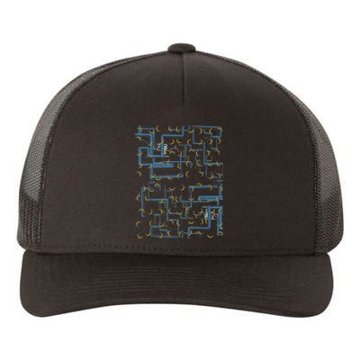 Dan Flashes Complicated Pattern Yupoong Adult 5-Panel Trucker Hat