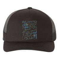 Dan Flashes Complicated Pattern Yupoong Adult 5-Panel Trucker Hat