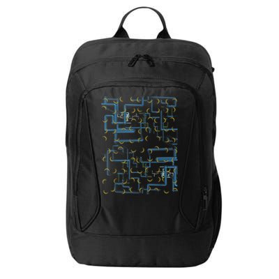 Dan Flashes Complicated Pattern City Backpack