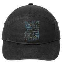 Dan Flashes Complicated Pattern 7-Panel Snapback Hat