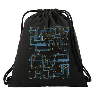 Dan Flashes Complicated Pattern Drawstring Bag