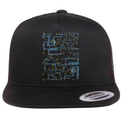 Dan Flashes Complicated Pattern Flatbill Hat