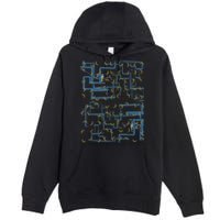 Dan Flashes Complicated Pattern Premium Pullover Hoodie
