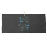 Dan Flashes Complicated Pattern Large Microfiber Waffle Golf Towel