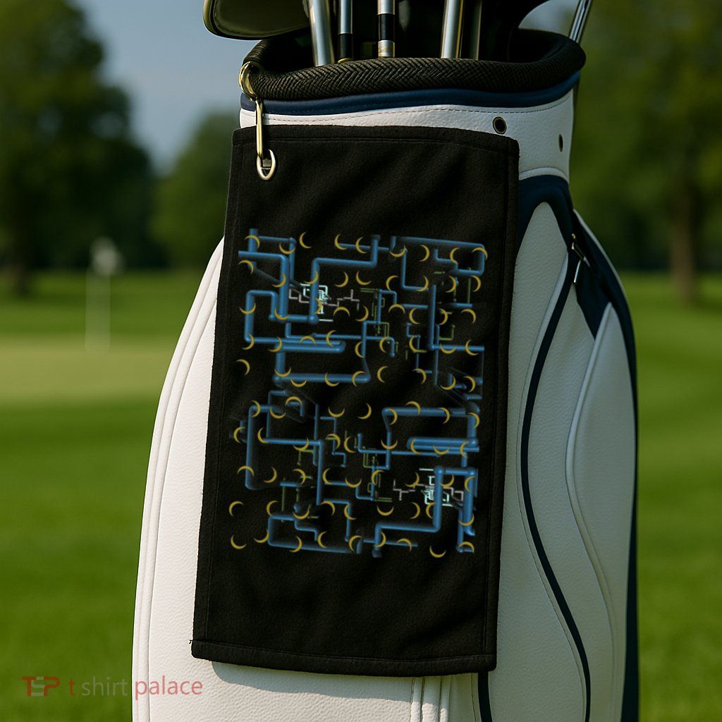 Dan Flashes Complicated Pattern Golf Towel