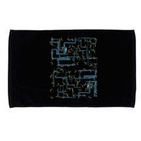 Dan Flashes Complicated Pattern Microfiber Hand Towel