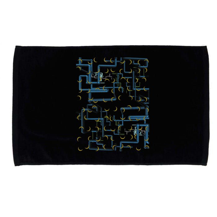 Dan Flashes Complicated Pattern Microfiber Hand Towel