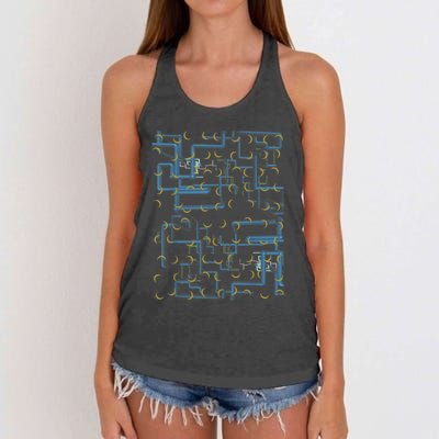 Dan Flashes Complicated Pattern Women's Knotted Racerback Tank