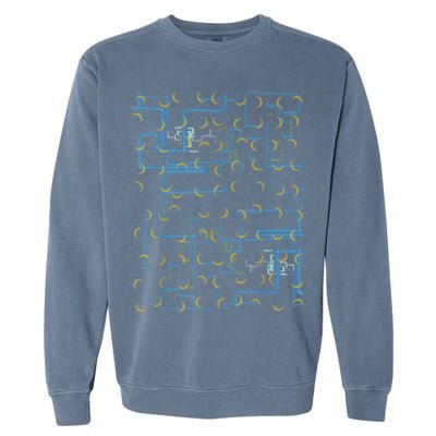 Dan Flashes Complicated Pattern Garment-Dyed Sweatshirt