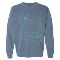 Dan Flashes Complicated Pattern Garment-Dyed Sweatshirt