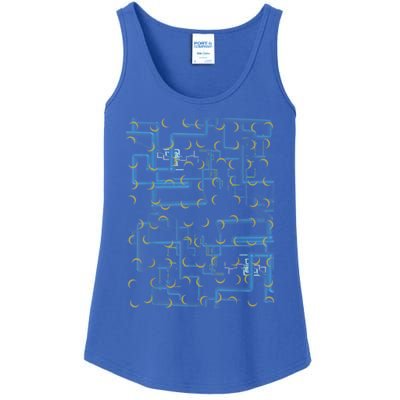 Dan Flashes Complicated Pattern Ladies Essential Tank