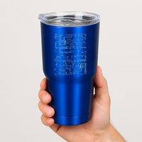 Dan Flashes Complicated Pattern Tumbler