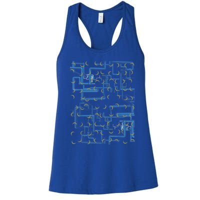 Dan Flashes Complicated Pattern Women's Racerback Tank