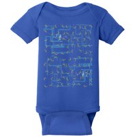 Dan Flashes Complicated Pattern Baby Bodysuit