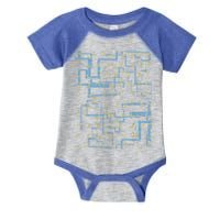 Dan Flashes Complicated Pattern Infant Baby Jersey Bodysuit