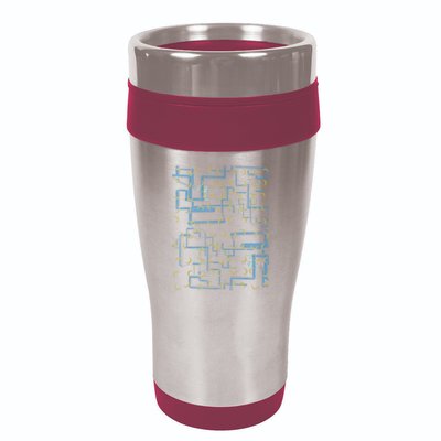 Dan Flashes Complicated Pattern 16oz Travel Tumbler
