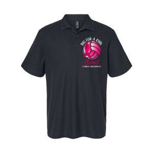 Dig For Cure Ribbon Volleyball Breast Cancer Awareness Softstyle Adult Sport Polo