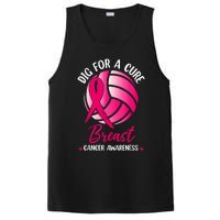 Dig For Cure Ribbon Volleyball Breast Cancer Awareness PosiCharge Competitor Tank