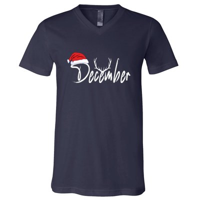 Design For Christmas | December V-Neck T-Shirt