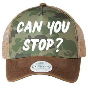 (Distressed Font) Can You Stop? Gift Legacy Tie Dye Trucker Hat