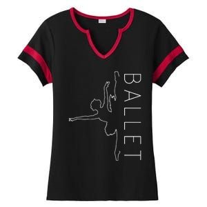 Danseuse Funny Coryphee Ballerina Choreographer Ballet Lover Ladies Halftime Notch Neck Tee