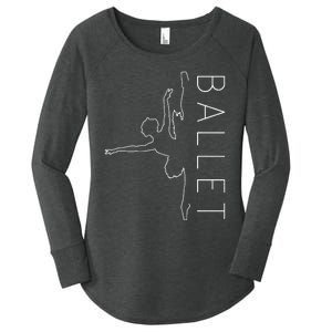 Danseuse Funny Coryphee Ballerina Choreographer Ballet Lover Women's Perfect Tri Tunic Long Sleeve Shirt