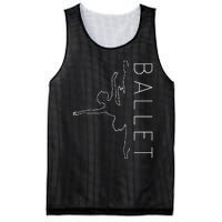 Danseuse Funny Coryphee Ballerina Choreographer Ballet Lover Mesh Reversible Basketball Jersey Tank