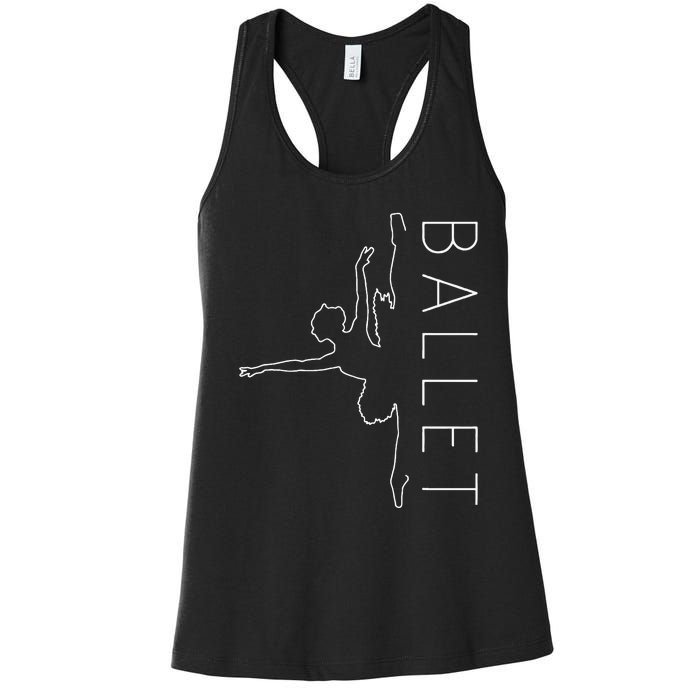 Danseuse Funny Coryphee Ballerina Choreographer Ballet Lover Women's Racerback Tank