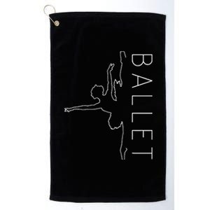 Danseuse Funny Coryphee Ballerina Choreographer Ballet Lover Platinum Collection Golf Towel